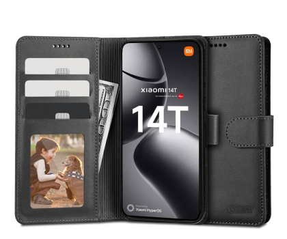 Etui do telefonów TECH-PROTECT Wallet do Xiaomi 14T black 5906302371129